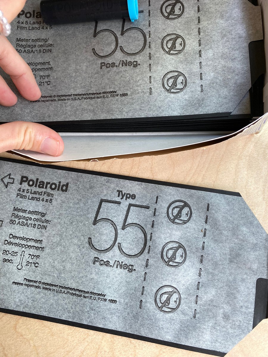 One Polaroid, Type 55 Expired 2005, Black and White ISO50