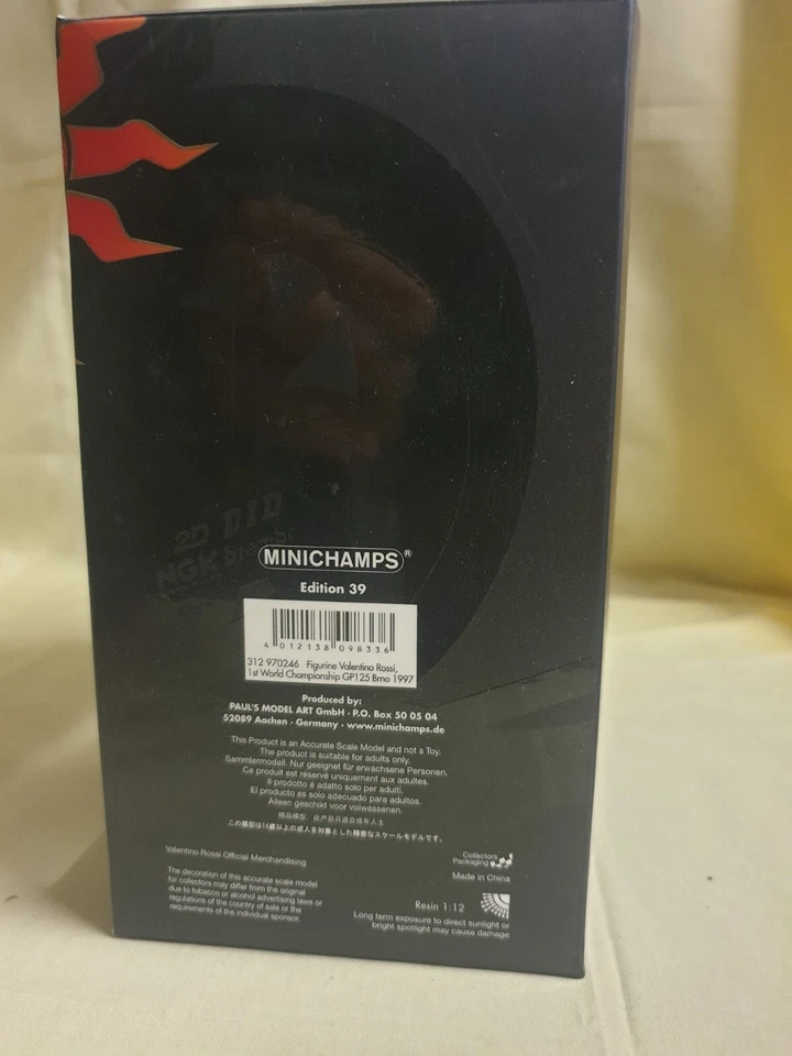 MINICHAMPS VALENTINO ROSSI 1/12 FIGURE 1997 Brno 1st World Championship - Image 4 of 4