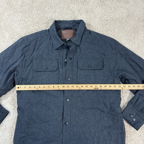 RUGGED ELEMENTS Jacket Mens L Blue Snap Coat Lined NWT - Picture 6 of 12