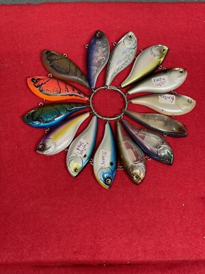 Saleman Rind Fishing Lure Salesman Sample Ring. “13” Brand. 14 Lures. Unused. | eBay