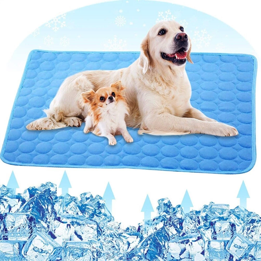 Deep Blue62 Cool Pet Pad Ice Silk Heat Dissipation Skin friendly