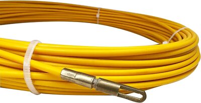VGongTech 66Ft 20M Electrical Fish Tape Cable Puller Cable Rods Kit Through Wall Fish Tape PET Electrical Cable Puller Wire Guide Device Threader Duct Rodder Fish Cable Fastener
