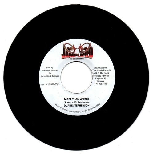 Duane Stephenson - More Than Words/ Movements Version. NICE DANCEHALL VOCAL -7''