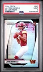 JAYDEN DANIELS 2024 PRIZM SILVER PRIZM ROOKIE RC #347 PSA 9 MINT! COMMANDERS LSU