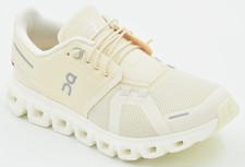 On Women's Cloud 6 Running Shoes Castor/Ivory