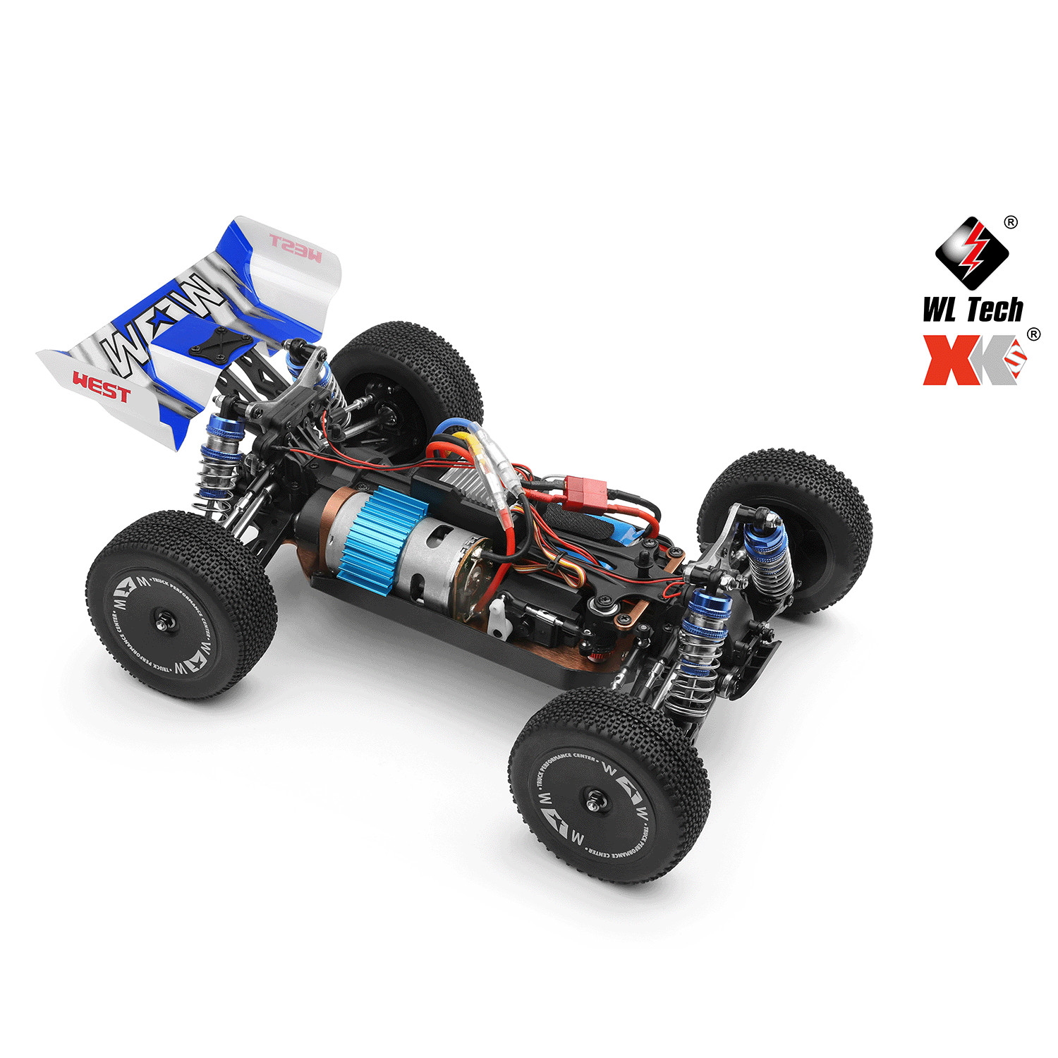 WLtoys 144011 1/14 Fast RC Car,Max 43 MPH Off-Road Remote Control Car with Light