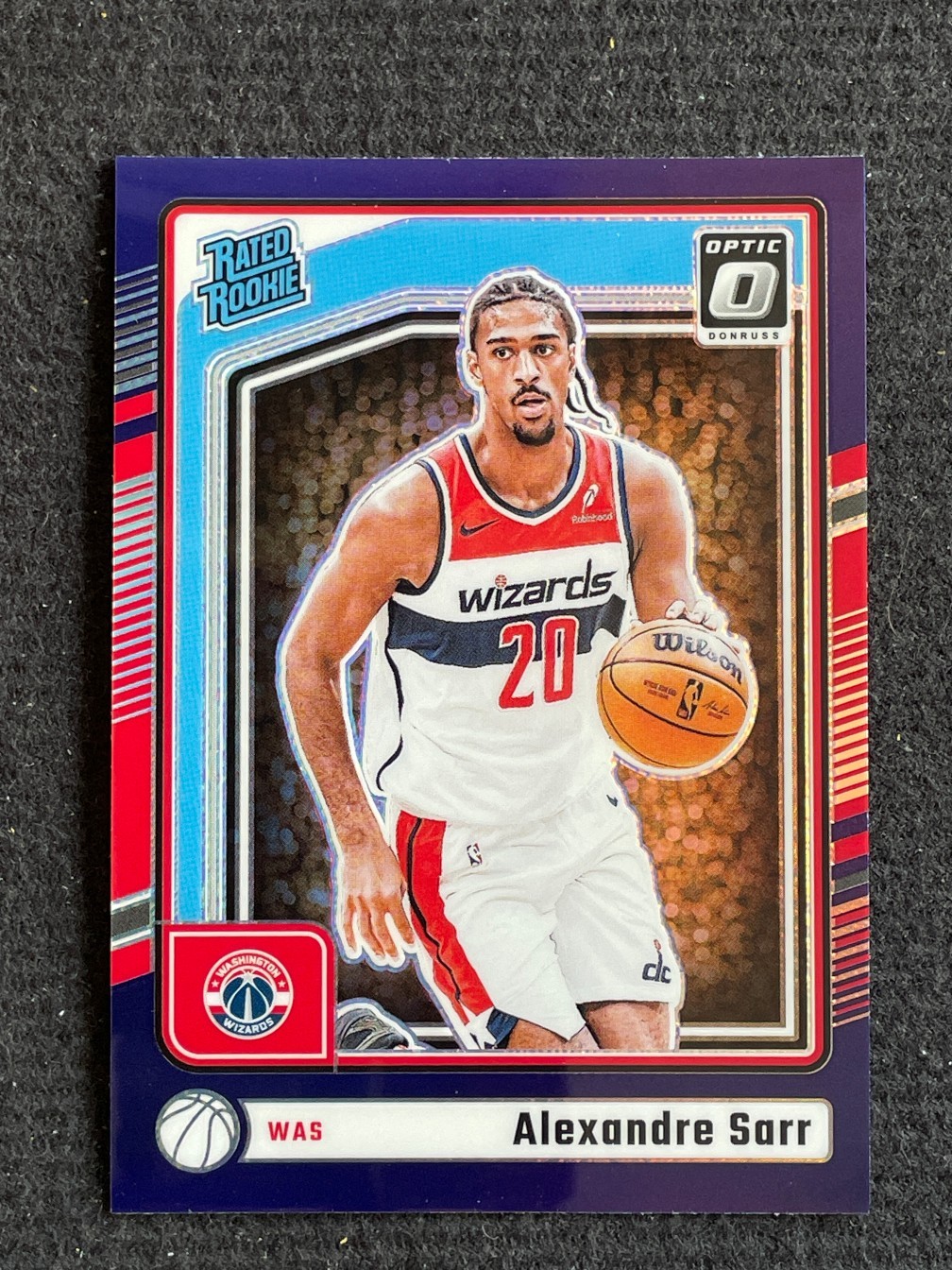 Alexandre Sarr 2024-25 Panini Donruss Optic Rated Rookie Purple Prizm RC #276