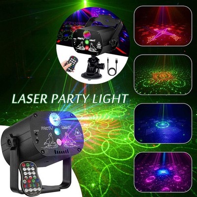 240 Muster Lichteffekt RGB LED Laser Projektor Disco Party Bühnenbeleuchtung USB