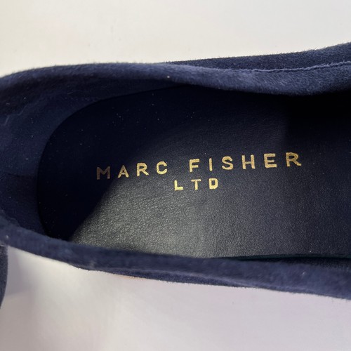 Mocassino Marc Fisher Yanelli taglia 8,5M blu navy scamosciato nappa scarpe slip-on - Foto 13 di 15
