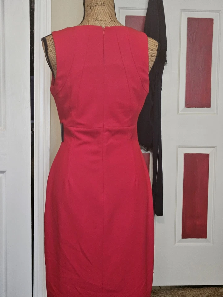 Ivanka Trump Women's Red Knee Length Dress  Size M (6/8) - Image 4 of 4