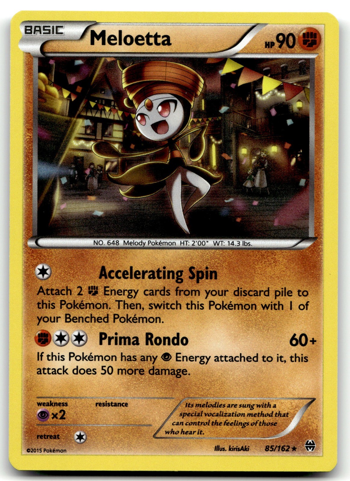 Meloetta 85/162 XY - BREAKthrough Holo Rare NM