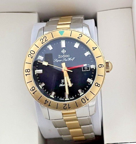 Zodiac Z09406 Super Sea Wolf GMT Automatic two-tone Stainless Steel Watch