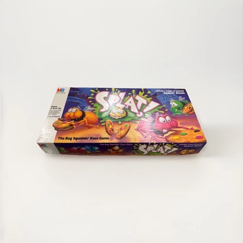 SPLAT! 1990 Milton Bradley The Bug Squishing Race Game Complete New Dough