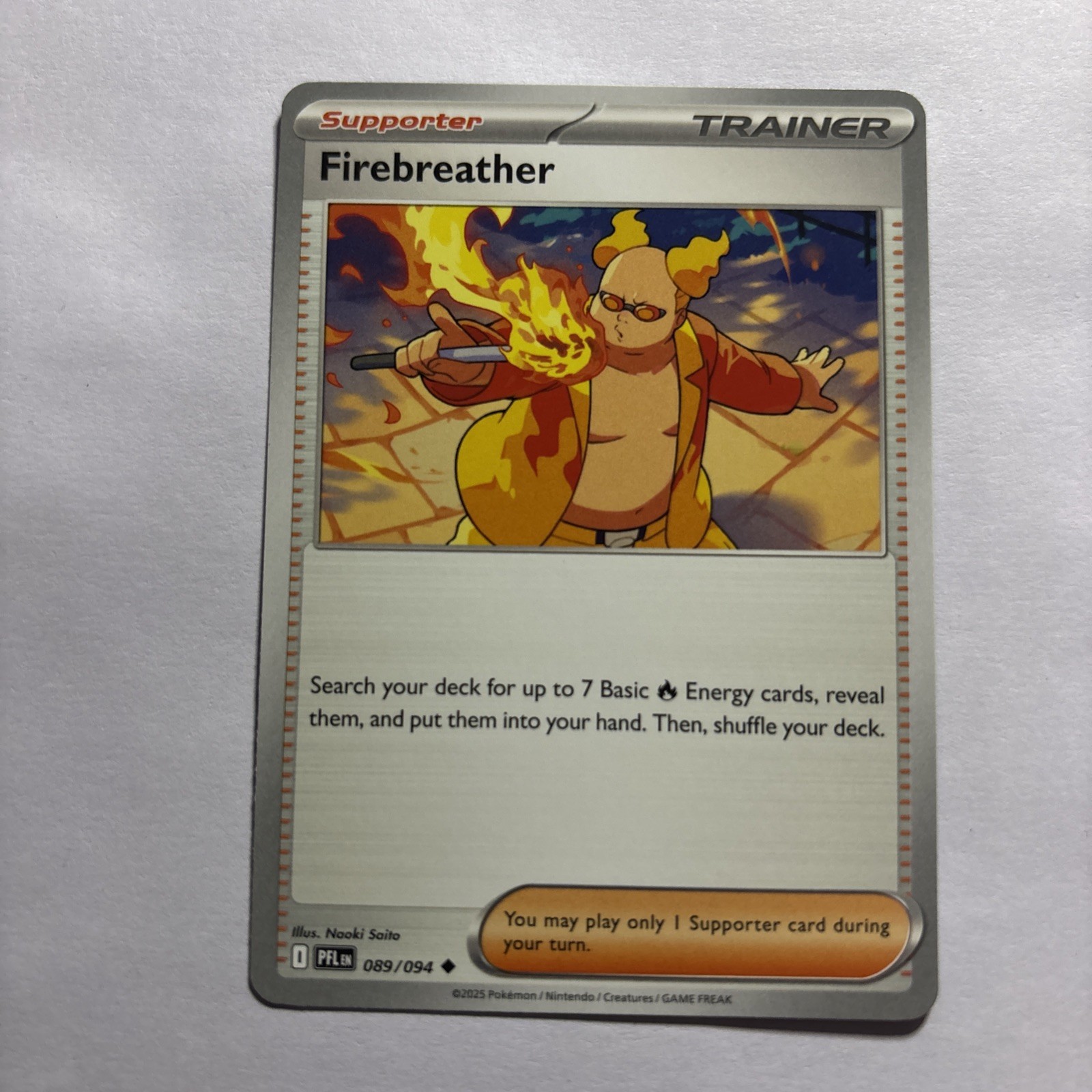 Firebreather 089/094 (Common) - ME02: Phantasmal Flames Pokemon Regular M/NM