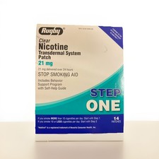 Rugby Nicotine Patch 21  mg   Step  1   14 Count   Quit Smoking Aid