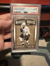 EVGENI MALKIN 2006-07 O-Pee-Chee OPC Marquee Rookie RC Hockey Card #564 - PSA 8. rookie card picture