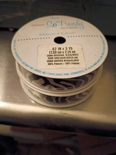 Darice Oh So Trendy Ribbon, 5/8" x 3 yd, Zebra Grosgrain - 2 Rolls