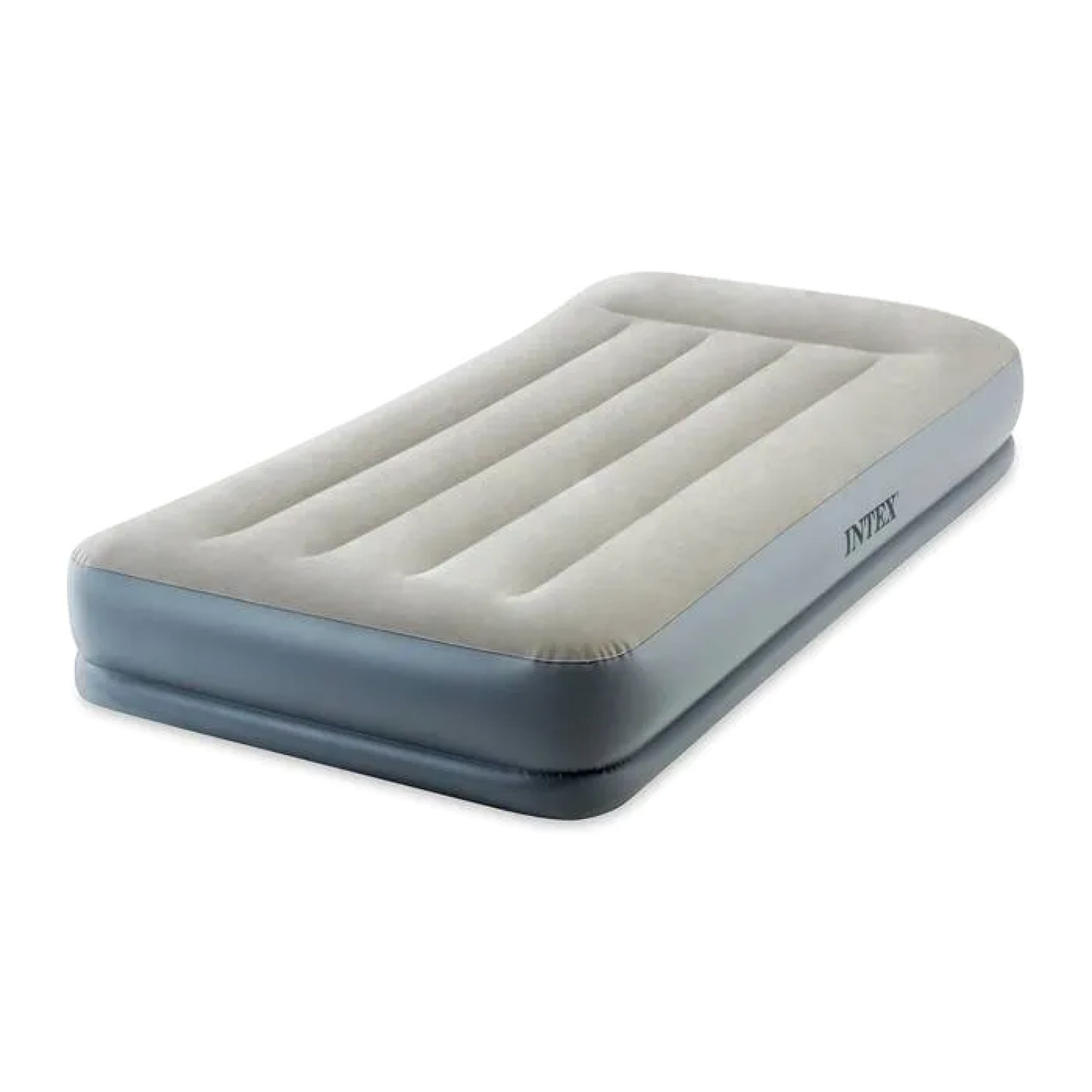 Matelas gonflable 1 place Pillow Rest Mid-Rise bleu avec pompe intégrée
