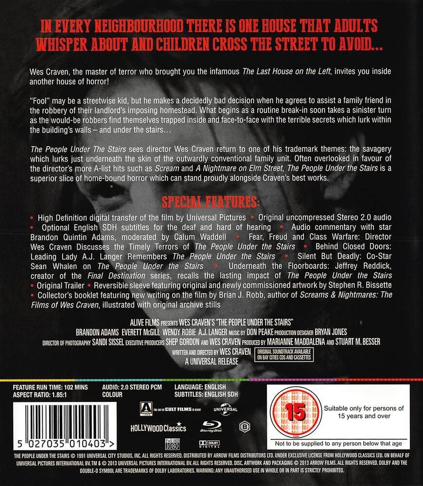 The People Under The Stairs Blu-Ray - Image 2 of 2