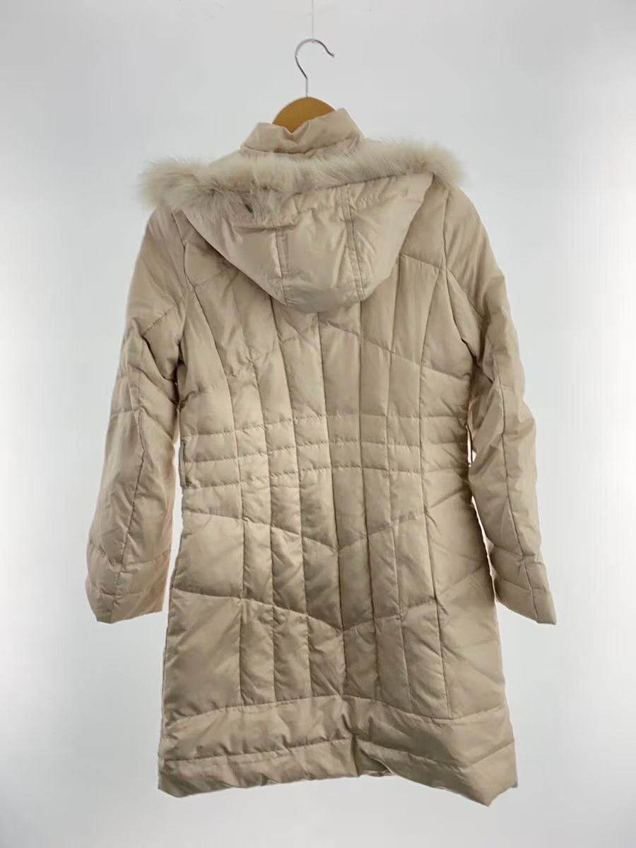 ICB Long Down Jacket 9 Polyester BEG Solid Color - image 2