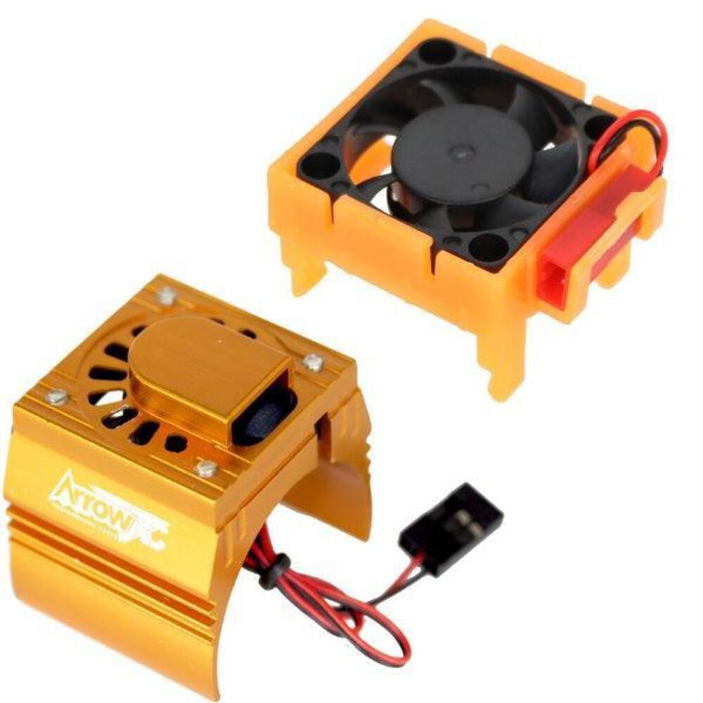 Powerhobby ESC + Motor Cooling Fan Orange FOR TRAXXAS Rally 