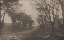 Elm Street Troy Vermont VT 1909 Westfield PM RPPC Photo Postcard