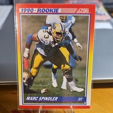 Score 1990 Score - Marc Spindler Rookie Card #295 Pitt Panthers Football. rookie card picture