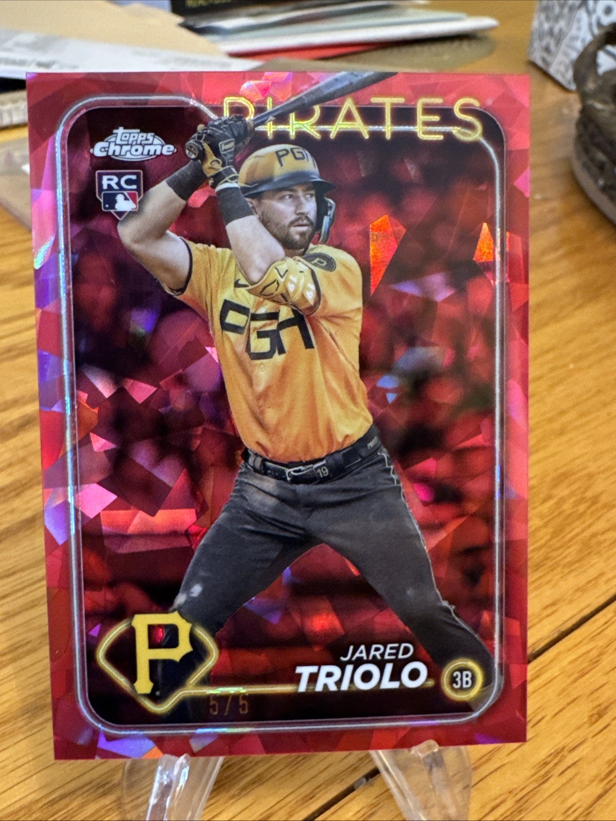 Jared Triolo 2024 Topps Chrome Sapphire Baseball Red Sapphire! 🔥5/5🔥 RC