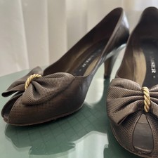 Peter Kaiser Peep Toes Gr. 39 Pumps Vintage braun metallic