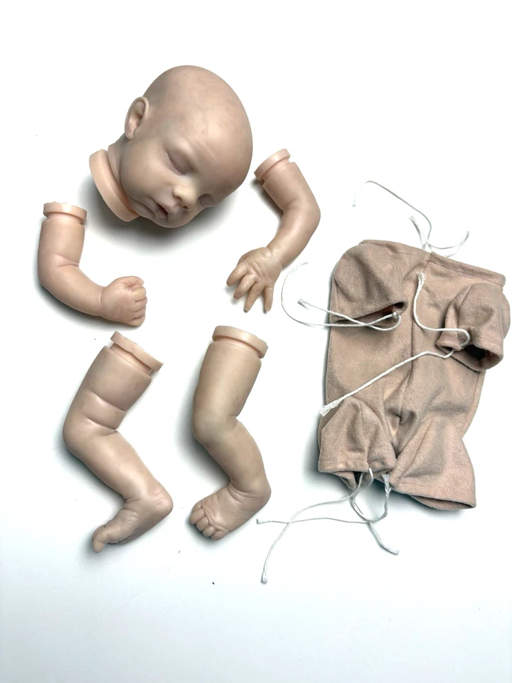 16" Megan BB Reborn Kit Baby Doll by Pat Moulton Lightly Painted w/ Body Cloth - Image 3 of 4