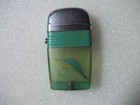 VINTAGE SCRIPTO VU CIGARETTE LIGHTER GREEN BAND WITH FLOATING FISH LURE/HOOK — photo 1