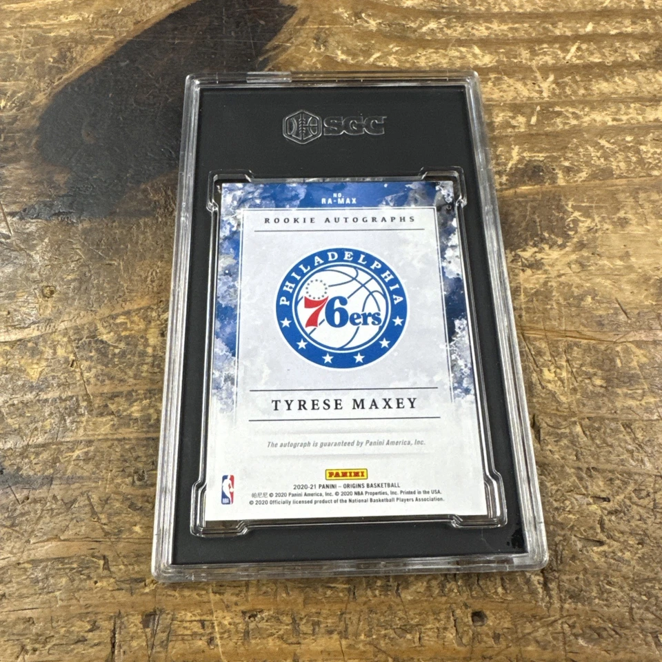 2020-21 Panini Origins Rookie Autographs Tyrese Maxey #RA-Max Blue /49 (AU, RC) - Image 2 of 3