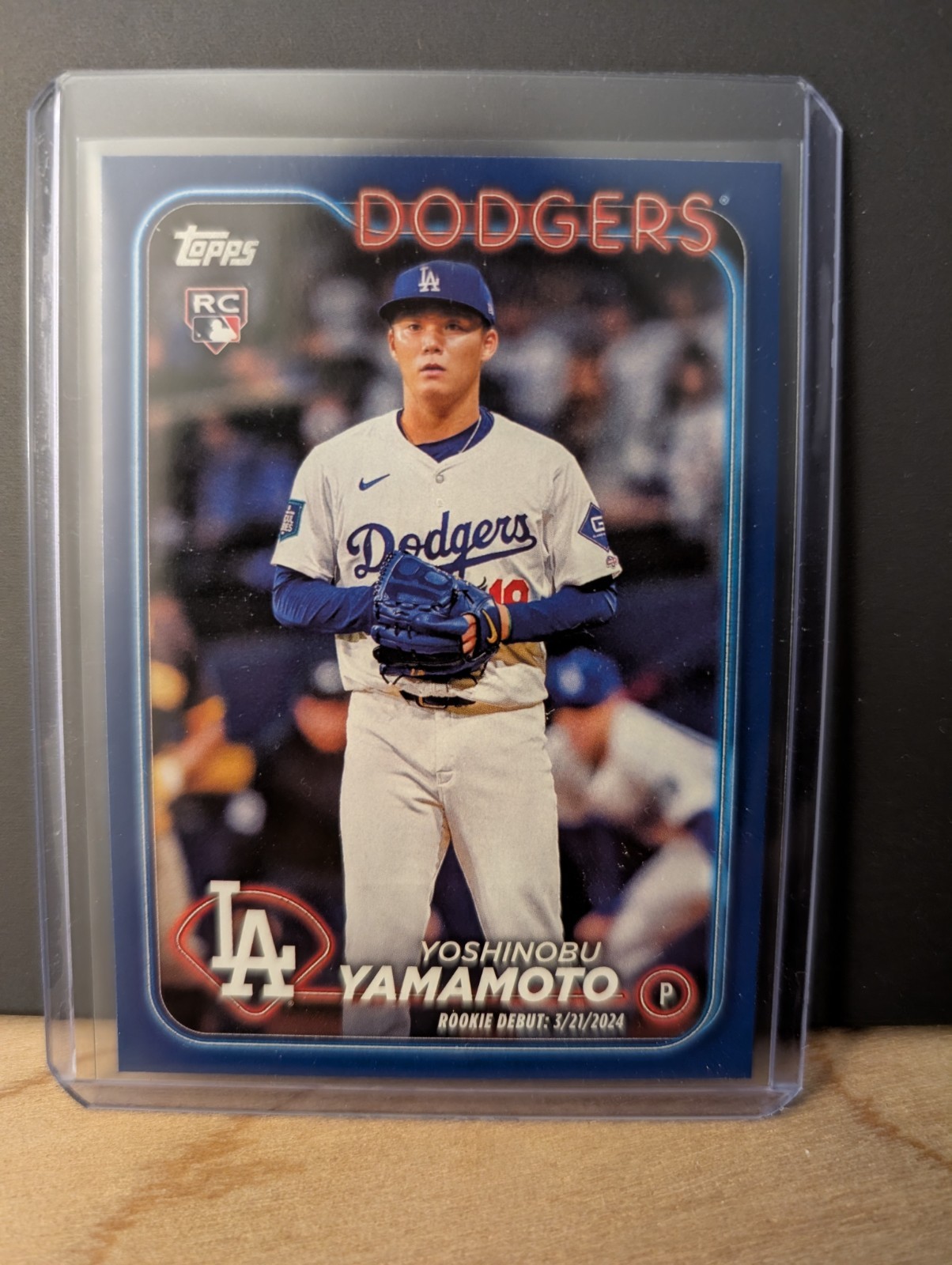 2024 Topps Update Series Yoshinobu Yamamoto Rookie Debut #US149 Royal Blue (RC)