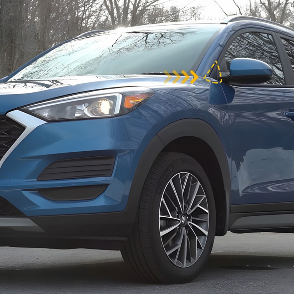 LH RH Side Mirror Inner Corner Cover Triangle For 2016-2020 Hyundai Tucson Pair