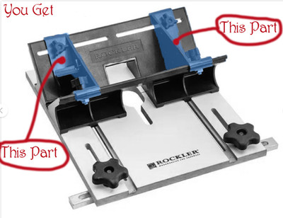 Replacement Stops (Set / lot of 2), For Rockler Spline Jig #59288 (Stops ONLY)