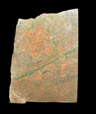 UNAKITE SLAB -  UNPOLISHED Epidote Lapidary Rough Rock Mineral Raw Green  Slice