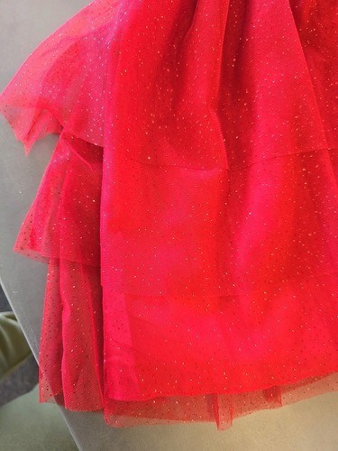 Rare editions girls Sparkly Red Party dress Size XL 14 - Picture 2 of 6