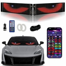 LED Eyes for Car Windshield 13.7x4.01in - 2PCS Programmable 13.7x4.01in-2pcs