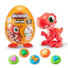 Smashers Junior Dino Dig Egg with 500g Dough and 18 Surprises for Kids