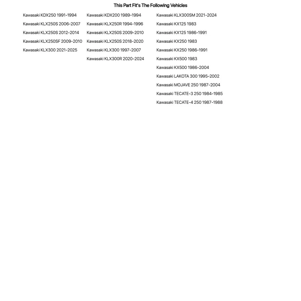 Kit de cojinete de brazo oscilante Tusk para KAWASAKI KLX300SM 2021-2024 Foto 2 de 4