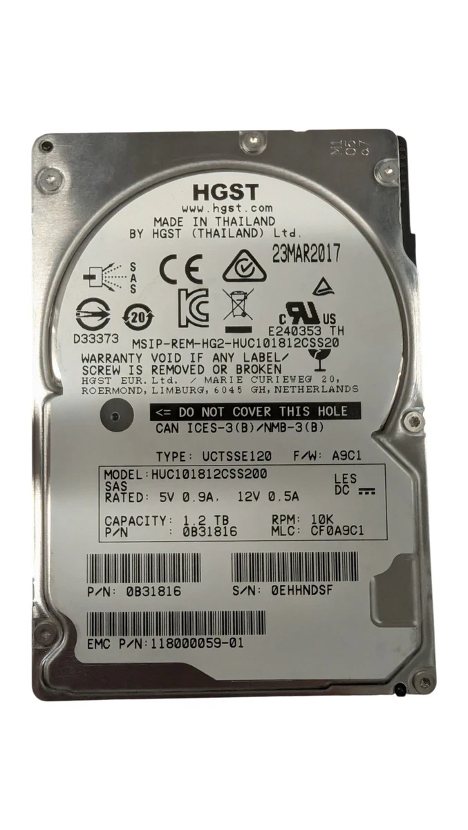 HGST SAS Internal Hard Disk Drives for sale - eBay