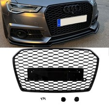 Waben Kühlergrill schwarz glanz passt für Audi A6 4G Facelift 2014-2018 kein RS6