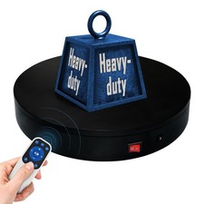 Remote Motorized Electric Turntable Rotating 7.9inch/Black/100Lbs Load, Black