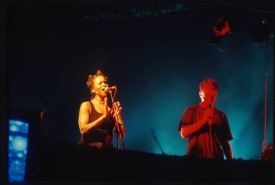 Massive Attack Robert '3D' Del Naja Nicolette Luna Theater Brussel- Old Photo 3