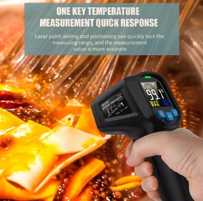 MESTEK -50 ~ 600   Berührungsloses digitales LCD-Infrarot-Handthermometer R9U7#G