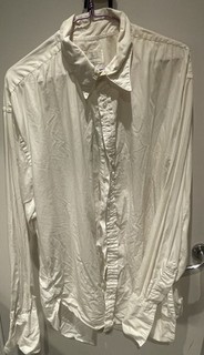 1940s CC41 Style 44c Speerkragen white Skirt by Vintage Shirt Company (Darcy)