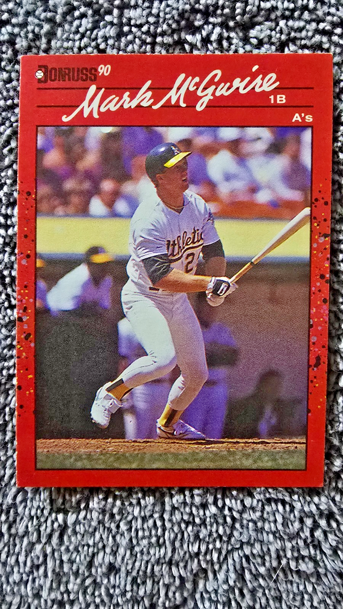 1990 Donruss - Mark McGwire #185 Error card - RARE | eBay