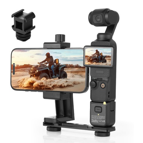Phone Holder Mount for DJI Osmo Pocket 3, Universal Cell Phone Mount Expansio... - Foto 1 di 7