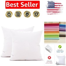 Luxury 100 Cotton 300 Thread Count Pillow Cover Set - 2pcs, European Size 26x26