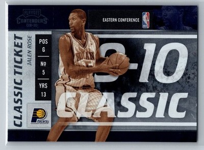 2009-10 Panini Playoff Contenders Classic Ticket #142 Jalen Rose Indiana Pacers